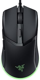 Souris de jeu filaire razer cobra : conception légère, 58 grammes - commutateurs
