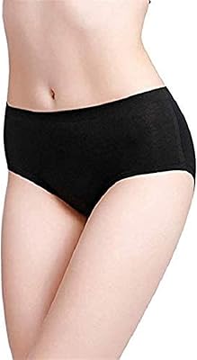 Culotte femme sans couture en soie glacée noir