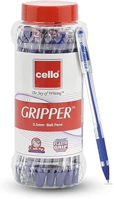 Stylo à bille cello 25 unités bleu de creeper | les meilleurs stylos