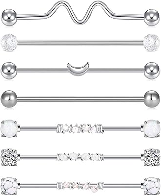 Boucles d'oreilles cartilage en acier chirurgical lilymimi 14 g fausses boucles