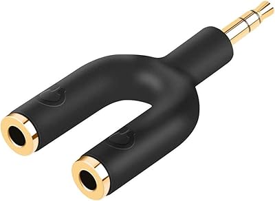 Cable creation adaptateur répartiteur de casque stéréo convertisseur prise auxiliaire en y 3,5
