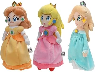 Poupée en peluche multicolore princesse rosalina peach daisy de la collection