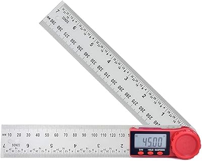 Règle d'angle numérique amateur, règle d'angle numérique en acier inoxydable avec grandes fonctions