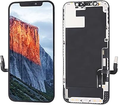 Ensemble numériseur d'écran tactile lcd de remplacement pour téléphone (iphone 12, noir)