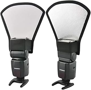 Diffuseur de flash et boîte à lumière réflecteur blanc/argent pour nikon canon pentax