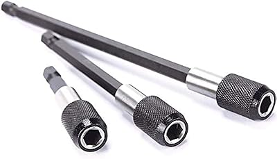 Perceuse électrique à tige hexagonale à dégagement rapide 1/4, embout de tournevis, support