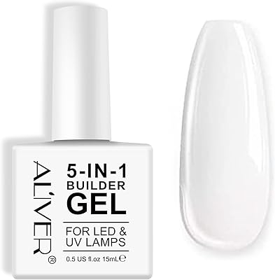 Gel de construction d'ongles 5 en 1 gel de base et renforcement