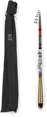 Matériel de pêche portable, canne à pêche durable et flexible, antireflet pour la pêche au bar, poisson-chat (210 cm). Gagnez du temps et de l'argent avec Diaytar