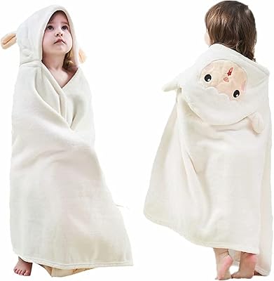 Serviette de bain hcosme pour bébé, serviette à capuche super douce et couverture
