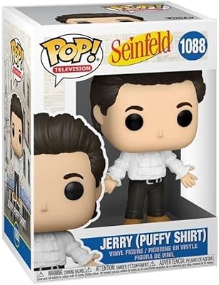 Funko 54682 pop! figurine seinfeld jerry avec chemise matelassée en vinyle