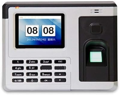 Système de pointage, d'empreintes digitales et de balayage de carte de connexion, écran