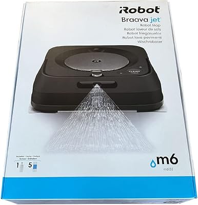 Robot vadrouille irobot braava jet m6 (graphite) - connecté wi-fi