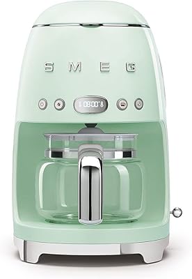 Cafetière filtre smeg 10 tasses mode automatique réutilisable affichage numérique système