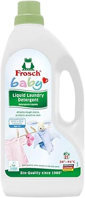 Lessive liquide écologique frosch pour peaux sensibles pour tissus pour enfants - 1,5