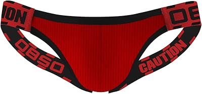 Sous-vêtements à ceinture modale confortable et respirante pour hommes de couleur rouge