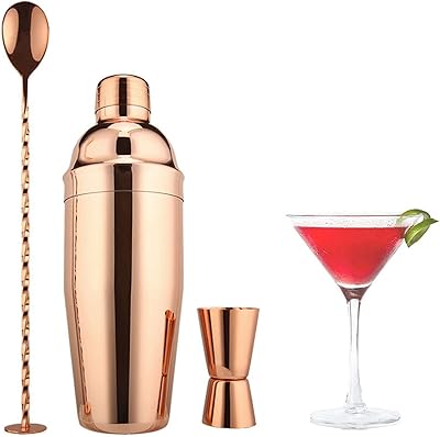 Javiost ensemble mélangeur à cocktail professionnel 26 oz, mélangeur à margarita, mélangeur, cuillère à mesurer et à mélanger, outils de barre professionnels en acier inoxydable, passoire de barman intégrée (or rose) – Photo produit Dakar Sénégal – Livraison rapide Javiost ensemble mélangeur à cocktail professionnel 26 oz, mélangeur à margarita, mélangeur, cuillère à mesurer et à mélanger, outils de barre professionnels en acier inoxydable, passoire de barman intégrée (or rose). La plateforme e-commerce qui démocratise la consommation : Diaytar