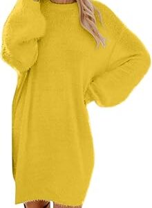 Robe pull longue et ample à col rond pour femme grande. Catalogue géant, prix mini chez Diaytar Sénégal