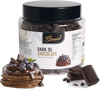 Morceaux de chocolat noir benoit 56% 400g pour pâtisserie, biscuits, biscuits et gâteaux