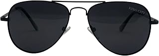 Lunettes de soleil polarisées king city pour hommes, femmes, style aviateur classique, monture