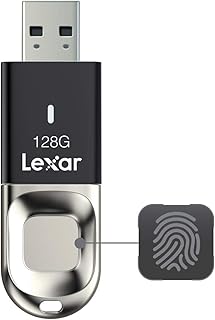 Lexar jumpdrive fingerprint f35 clé usb 3.0 128 go, jusqu'à 150 mo/s