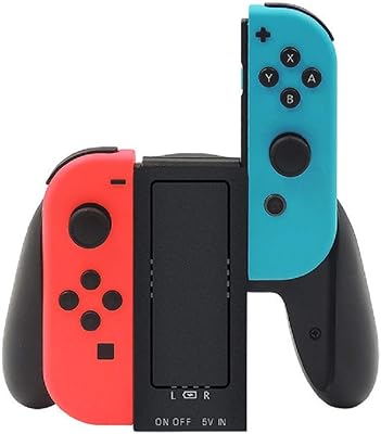 Afficher la poignée de chargement joy-con compatible avec nintendo switch, poignée ergonomique avec batterie rechargeable intégrée de 2000 mah et câble de chargement usb type-c. Diaytar : Parce que vous méritez le meilleur sans vous ruiner