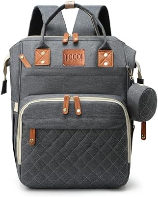 Sac à dos à couches toadie (gris foncé) grand sac à langer
