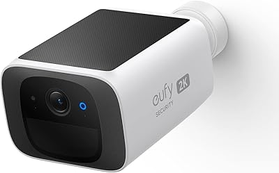 Caméra de sécurité extérieure solaire sans fil eufy security solocam s220, alimentation continue