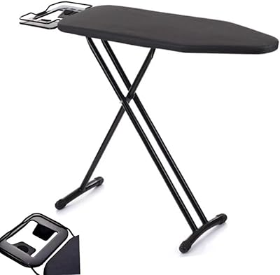 Table à repasser avec housse résistante à la chaleur et coussin en feutre