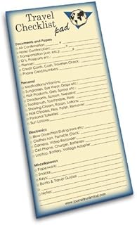 Oreiller de liste de contrôle de voyage