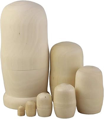 Poupées gigognes 7 pièces poupées gigognes faites à la main bricolage en bois
