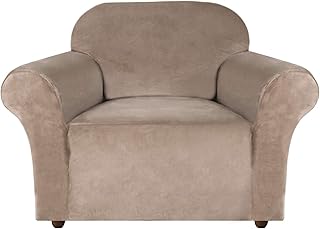 D&d housse de canapé extensible en velours pour canapé taille 1/2/3/4, housse