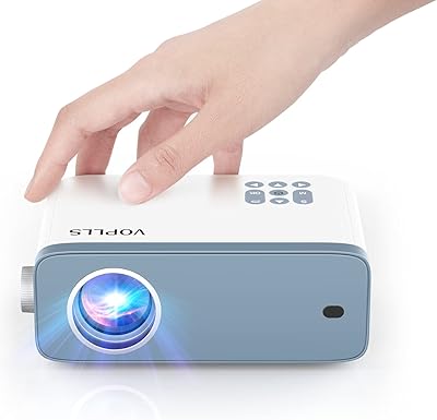 Mini projecteur voplus, support vidéo fhd 1080p, projecteur de cinéma maison portable, zoom