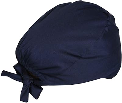 Helvity 2 pièces chapeaux de travail réglables couvre-tête bandeau anti-transpiration bouffant avec attache