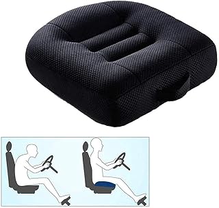 Coussin de siège de voiture de soutien au conducteur, oreiller rehausseur de hauteur