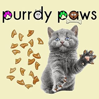 Purdie paws lot de 40 couvre-ongles souples en forme de patte de chat