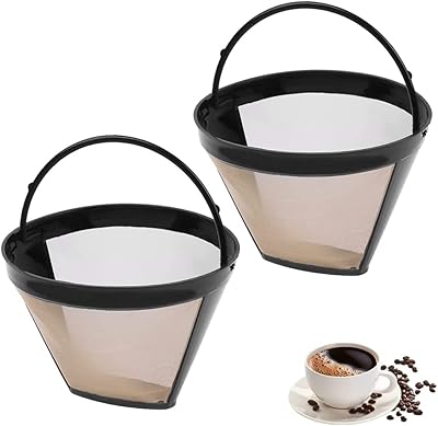 Filtre à café réutilisable en acier inoxydable, sûr et écologique, avec poignée, maille