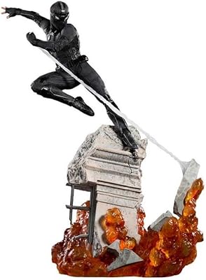 Iron studios night monkey bds art figure, spider-man loin de chez soi, échelle