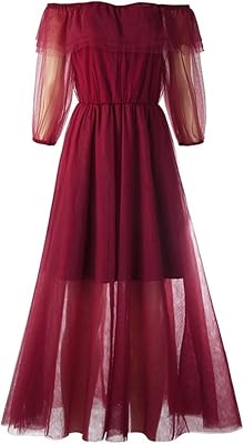 Robes zoikom, robe en maille à épaules dénudées et col slash, manches longues