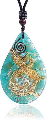 Collier phoenix pour femme collier d'énergie orgonite | bijoux oiseau de feu du