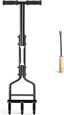 Aérateur de pelouse er, outils d'aération manuels améliorés, outil de nettoyage, aérateur à