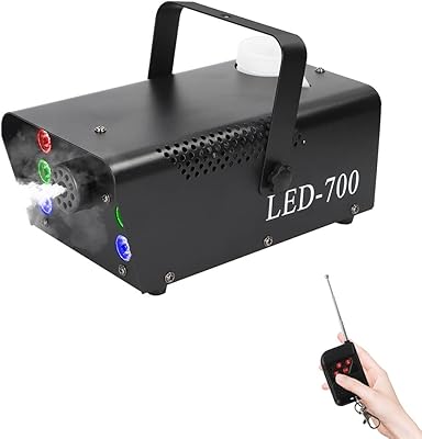 Machine à fumée automatique 700 w, brumisateur de glace carbonique avec 6 lampes