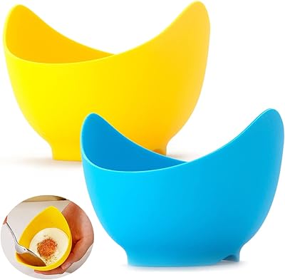 Revehq coquetiers à pocher en silicone avec anneau de support coquetiers la coque