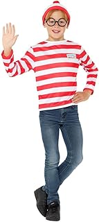 Smiffys wheres wally ? ensemble de costumes rouge/blanc, à partir de 12 ans