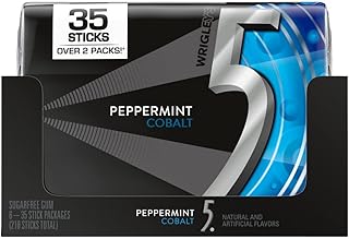 5 g de menthe cobalt sans sucre, paquet de 35 bâtonnets