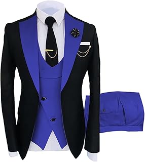 Costumes de mariage coupe slim pour hommes 3 pièces blazer, veste et pantalon
