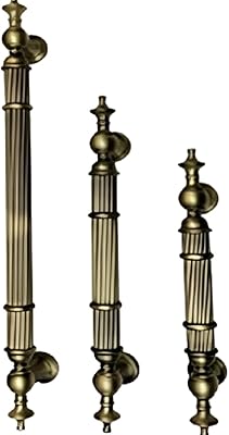 Abbasly, un ensemble de deux poignées de porte en bois et verre, moderne