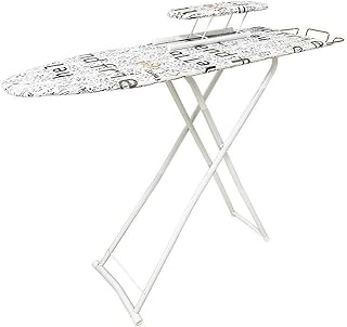 Planche à repasser pliante gluckluz, planche à repasser réglable durable avec pieds rétractables