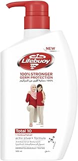 Lavage corporel antibactérien lifebuoy total 10, 500 ml - le paquet peut varier