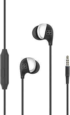 Écouteurs filaires stéréo hd universels promate avec micro intégré contrôle qualité sonore supérieure