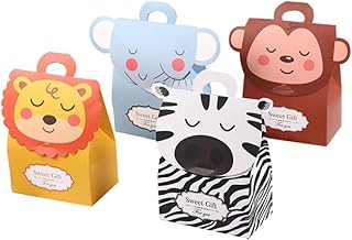 Castowave 12 pièces sacs à bonbons animaux safari de la jungle, fournitures